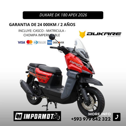 MOTO DUKARE DK180 APEX MOTONETA